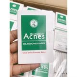  [Date 7/25] Giấy Thấm Dầu Acnes Oil Remover Paper  Kiểm Soát Nhờn, Ngừa Mụn 50 Tờ 