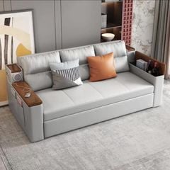GIƯỜNG SOFA DA V688