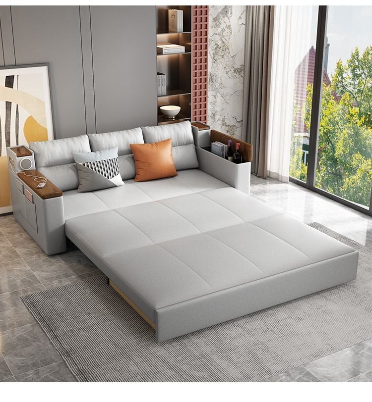 GIƯỜNG SOFA DA V688