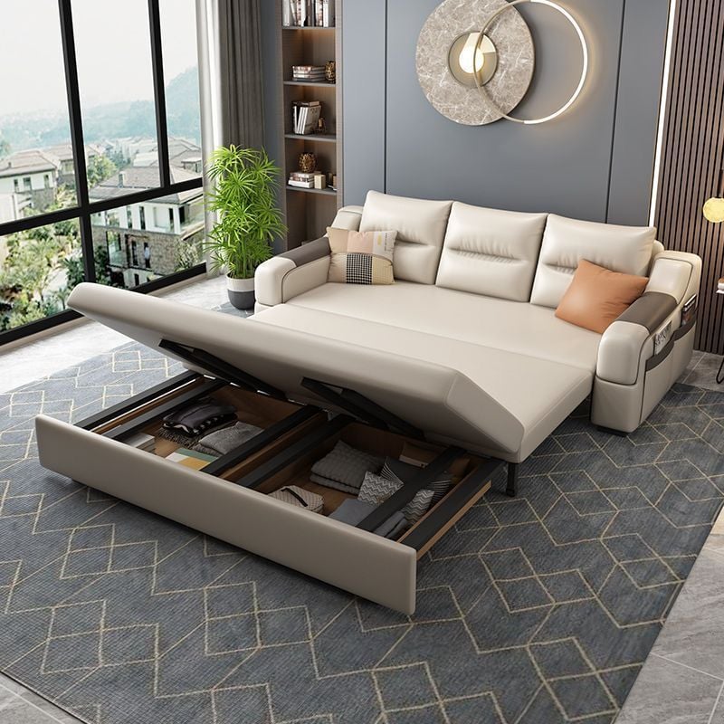 GIƯỜNG SOFA DA CAO CẤP TABU-NS227