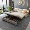 GIƯỜNG SOFA DA CAO CẤP TABU-NS227