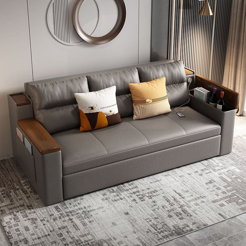 GIƯỜNG SOFA DA V688