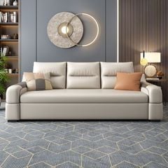 GIƯỜNG SOFA DA CAO CẤP TABU-NS227