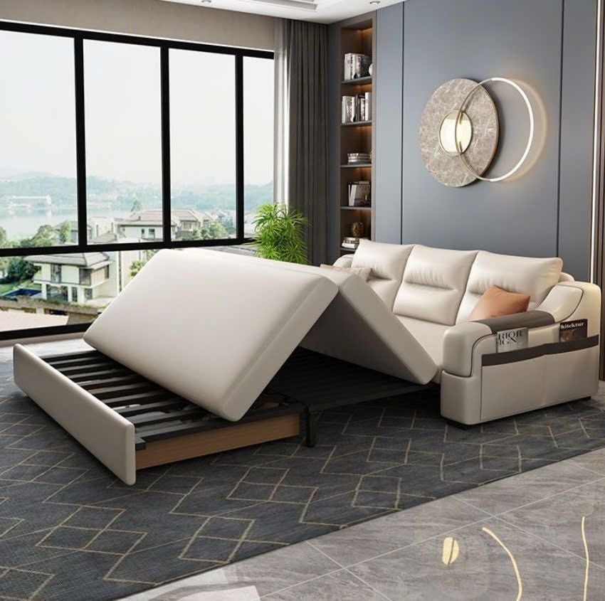 GIƯỜNG SOFA DA CAO CẤP TABU-NS227