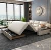GIƯỜNG SOFA DA CAO CẤP TABU-NS227