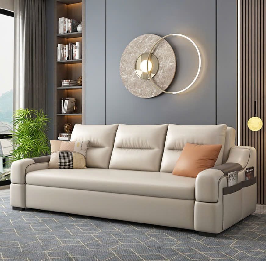 GIƯỜNG SOFA DA CAO CẤP TABU-NS227