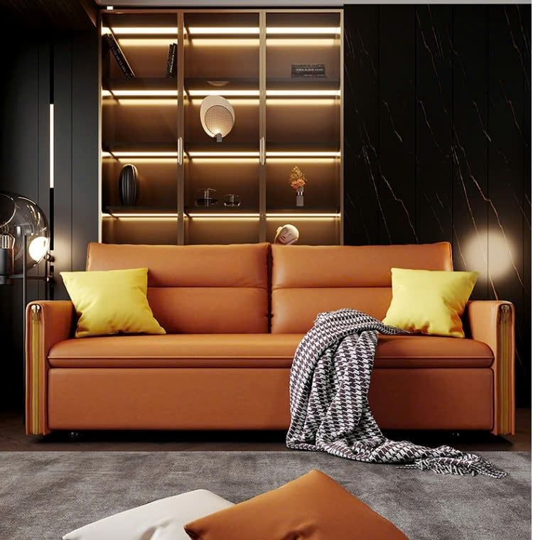 GIƯỜNG SOFA DA CAO CẤP TABU-V216