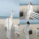  SET ÁO TIỂU THƯ TAY LOE CHÂN VÁY DÀI REN - TH 