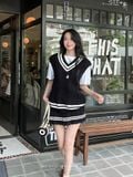  SET LEN ÁO GHILE CHÂN VÁY XẾP LI - TH 