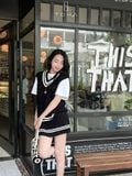  SET LEN ÁO GHILE CHÂN VÁY XẾP LI - TH 