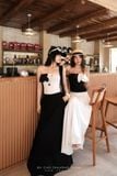  SET ÁO CÚP PHỐI REN CHÂN VÁY DÀI - TH 