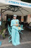  SET ÁO THUN ĐỘN VAI QUẦN SUÔNG - TH 