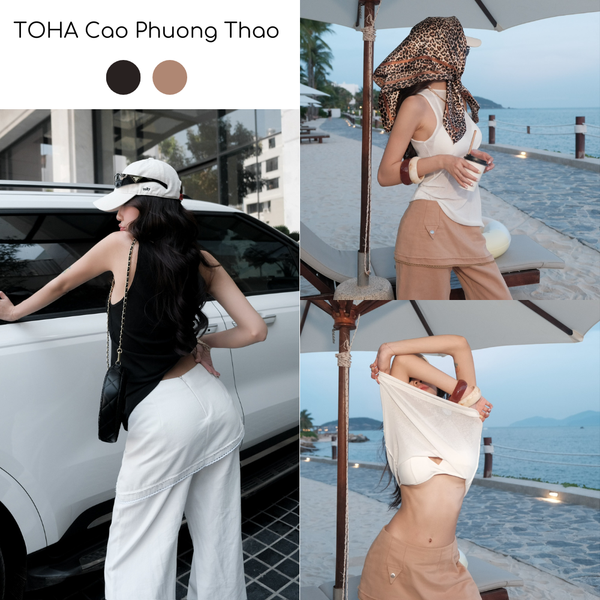  SET 3 MÓN ÁO GIẤY QUẦN SUÔNG ĐẮP KÈM BRA - TH 