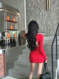  ĐẦM LEN BODY KHOÉT LƯNG DÀI TAY - TH 