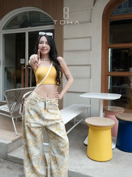  QUẦN JEAN HỌA TIẾT HOA Q031 - TH 