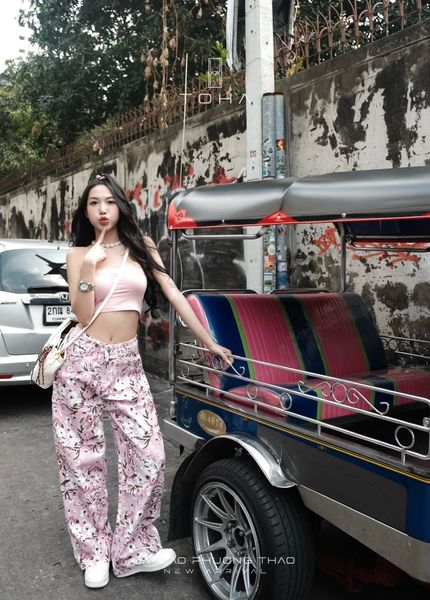  QUẦN JEAN HỌA TIẾT HOA Q031 - TH 