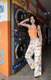  SET ÁO CROP KÈM QUẦN HOA CARO - TH 