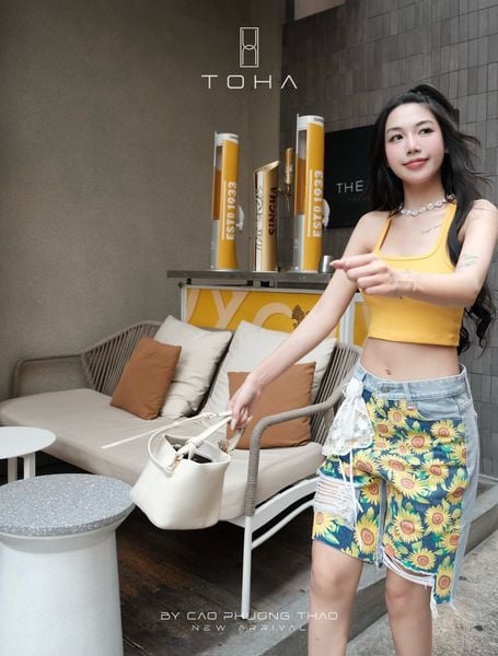  QUẦN NGỐ SHORT JEAN HOA Q36 - TH 