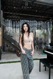  QUẦN JEAN SUÔNG FULL THÊU LOGO - TH 