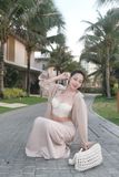  SET 3 MÓN SƠ MI SỌC NHUYỄN KÈM BRA CHÂN VÁY DÀI - TH 