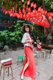  Set Áo Tay Ngắn In Losi Chân Váy Dài Đuôi Cá 