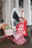  Set Áo Tay Ngắn In Losi Chân Váy Dài Đuôi Cá 