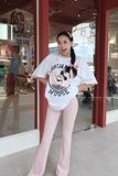  SET ÁO TAY NGẮN IN HÌNH MOUSE QUẦN LOE - TH 