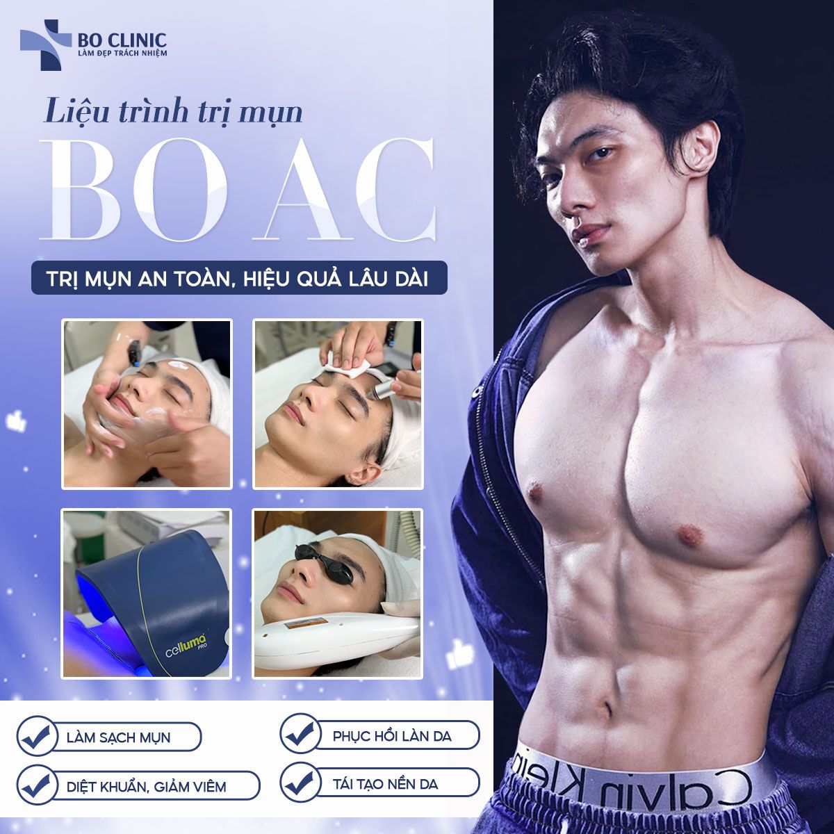  Liệu Trình Trị Mụn Bo AC Chuẩn Y Khoa - Trị Mụn An Toàn, Hiệu Quả Dài Lâu Tại Phòng Khám Bo Clinic 