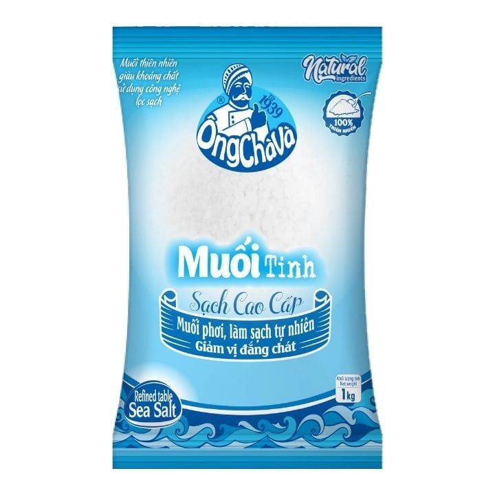  Refined Table Sea Salt 1kg Ong Cha Va 