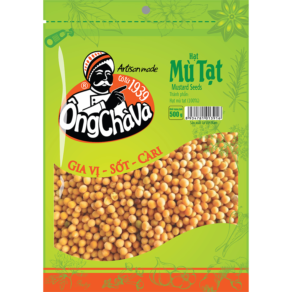  Hạt Mù Tạt Vàng Ông Chà Và 500g 