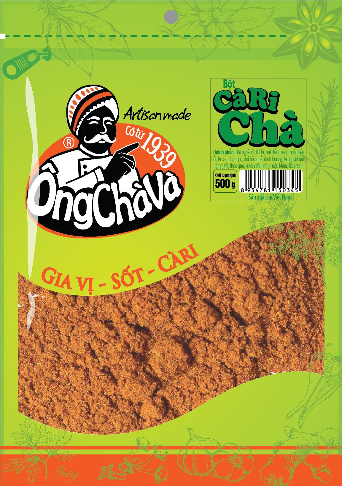  Bột Cà Ri Chà 500g 
