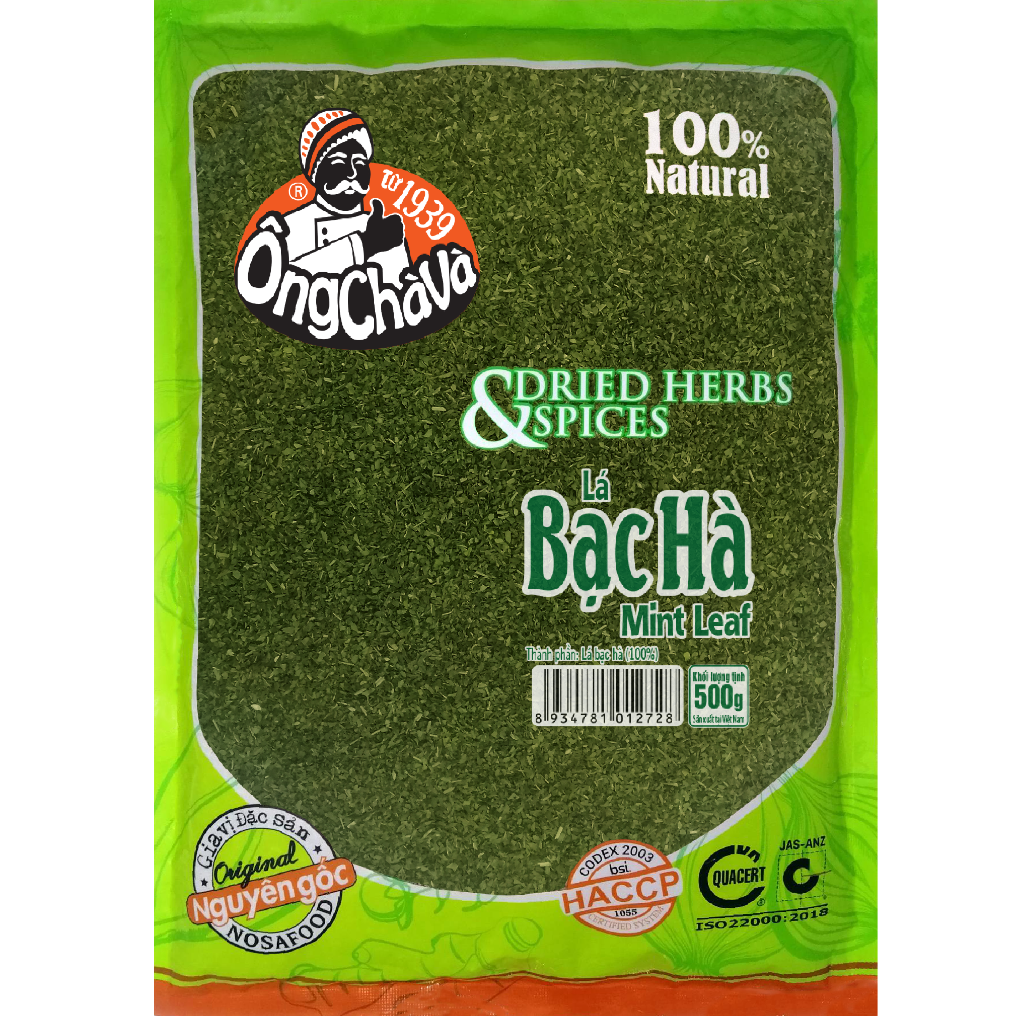  Lá Bạc Hà Ông Chà Và 500g 