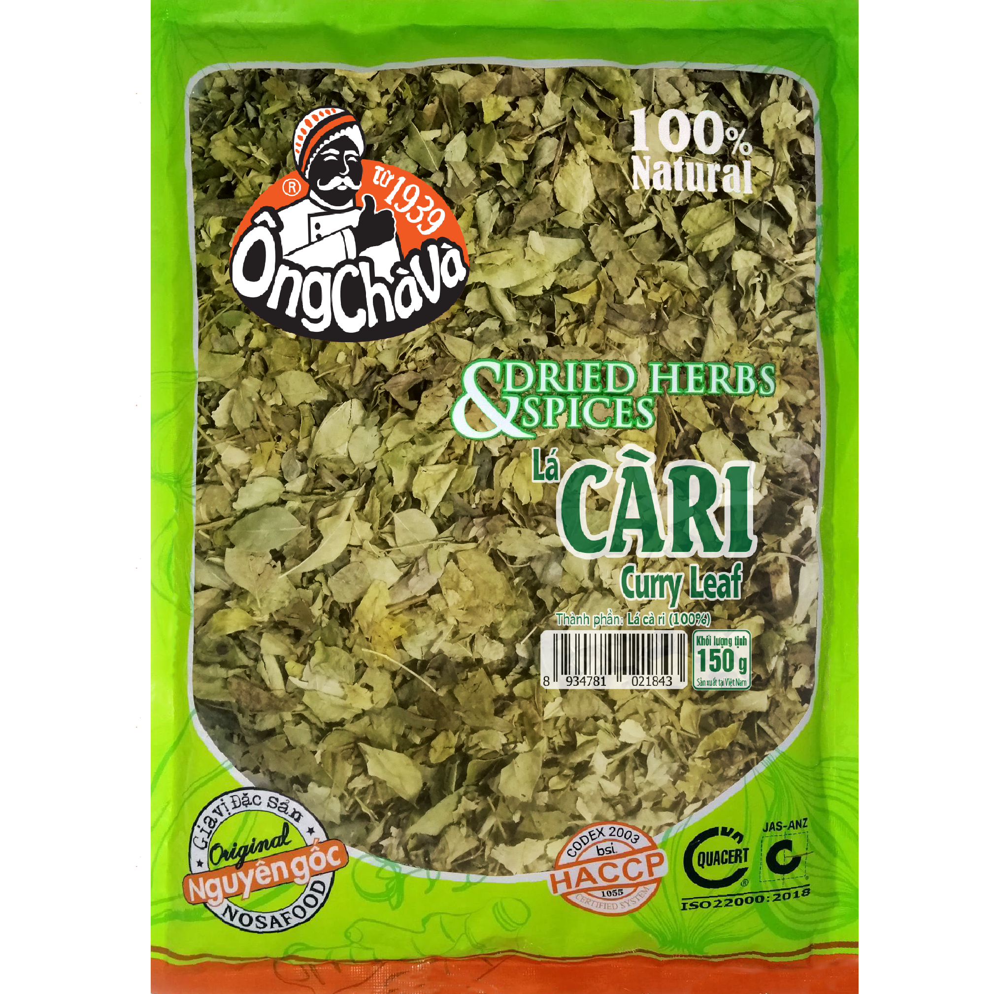  Lá Cà Ri Ông Chà Và 150g 