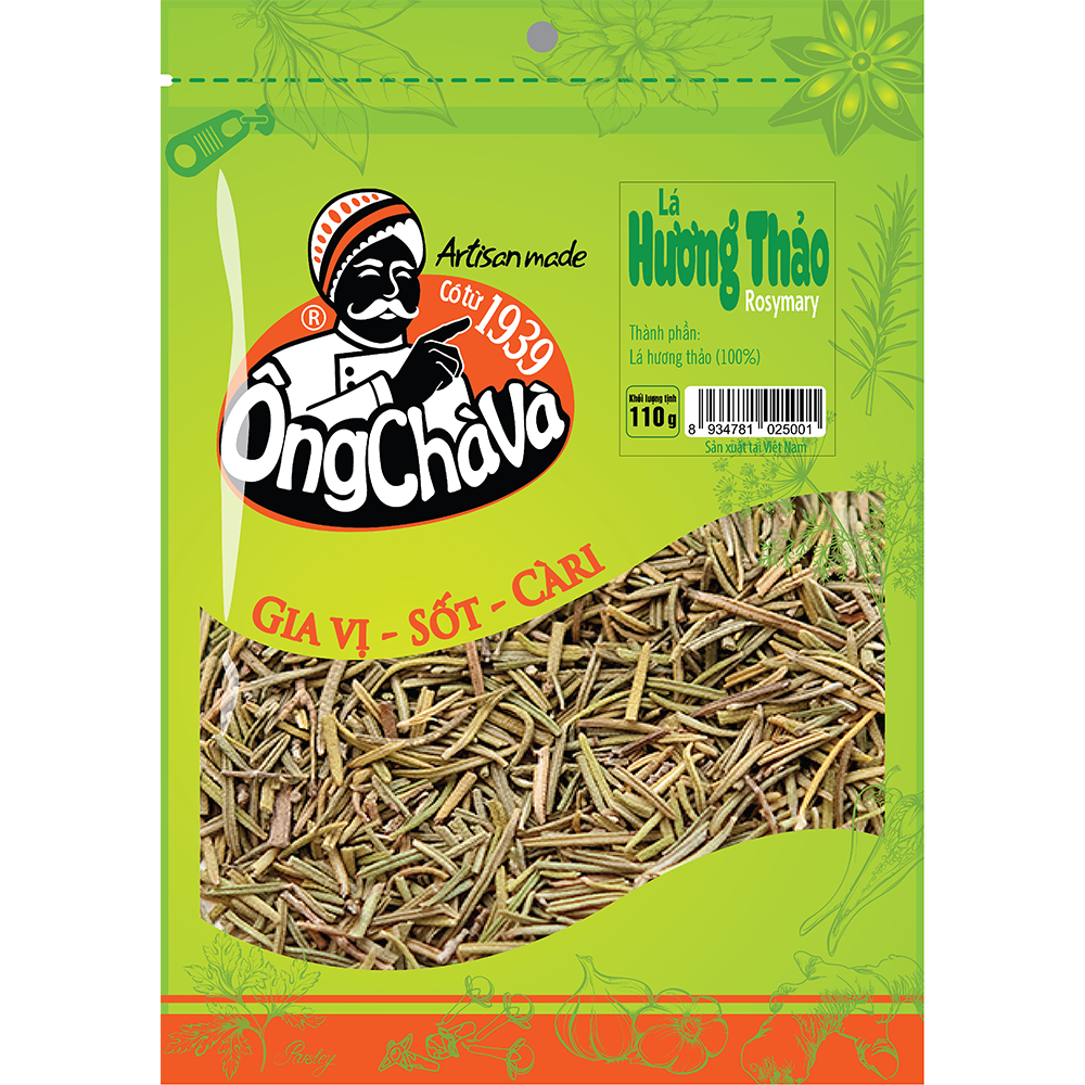  Lá Hương Thảo Ông Chà Và 110g - Túi zip 