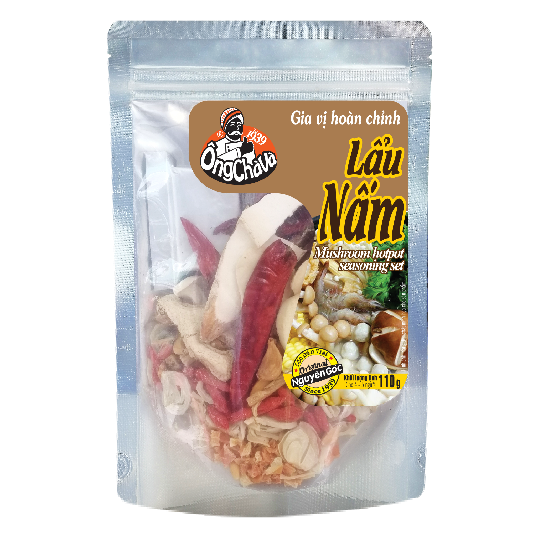  Gia Vị Lẩu Nấm Hoàn Chỉnh 110g 