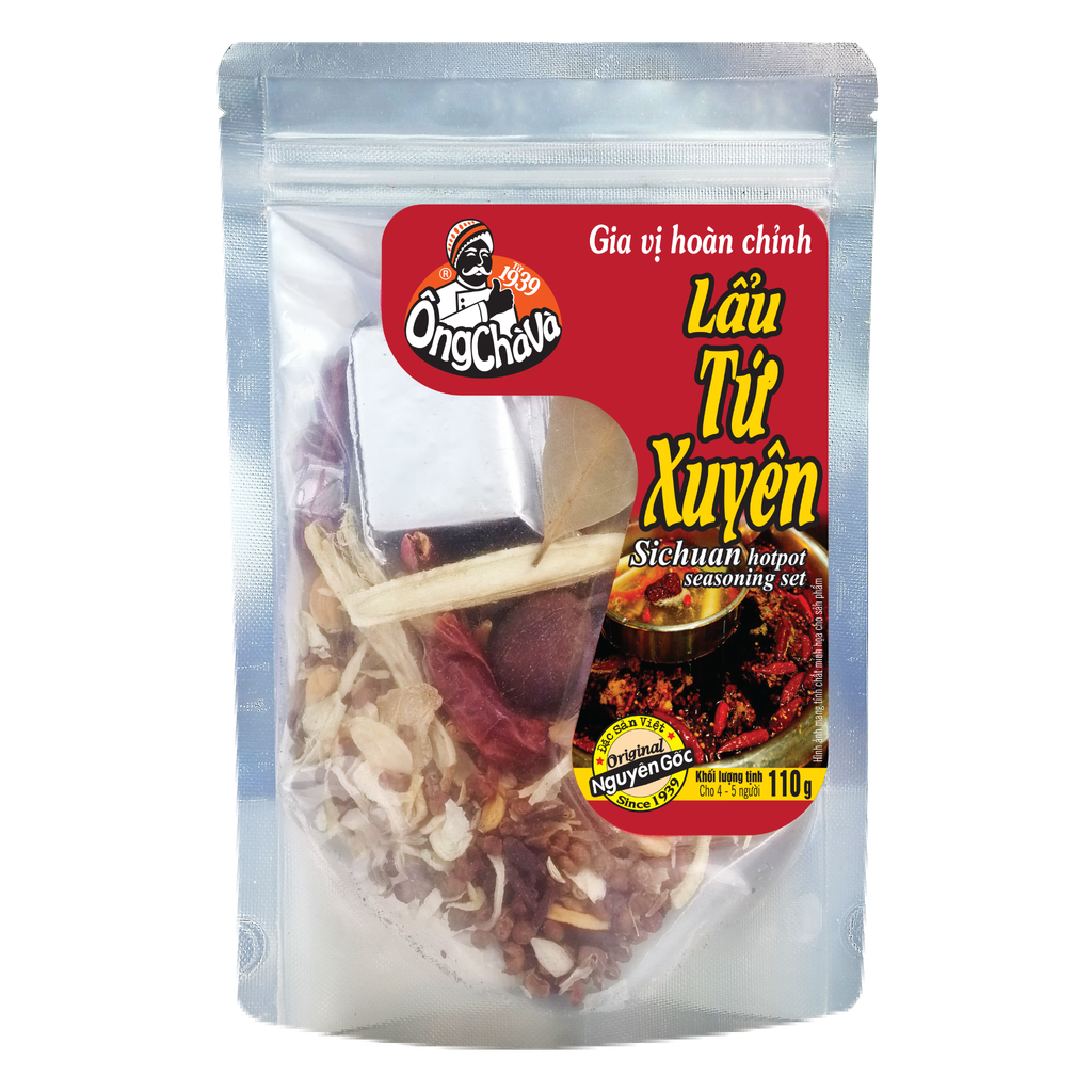  Gia Vị Lẩu Tứ Xuyên Hoàn Chỉnh 110gr 