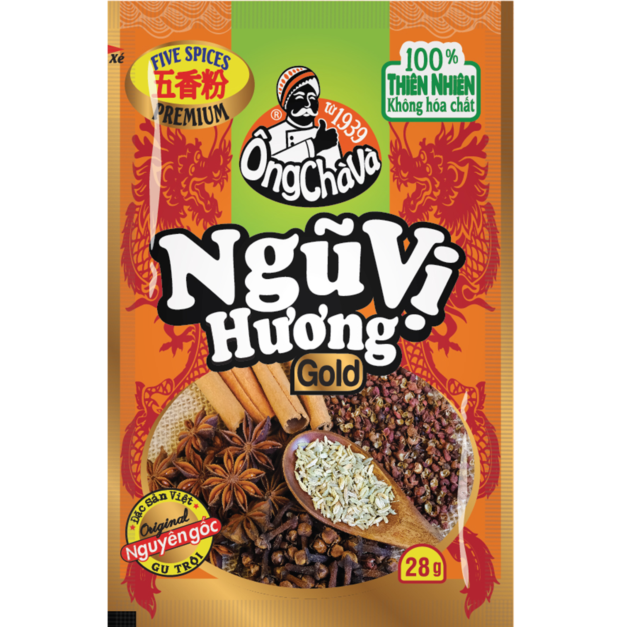  Bột Ngũ Vị Hương Gold 28gr 