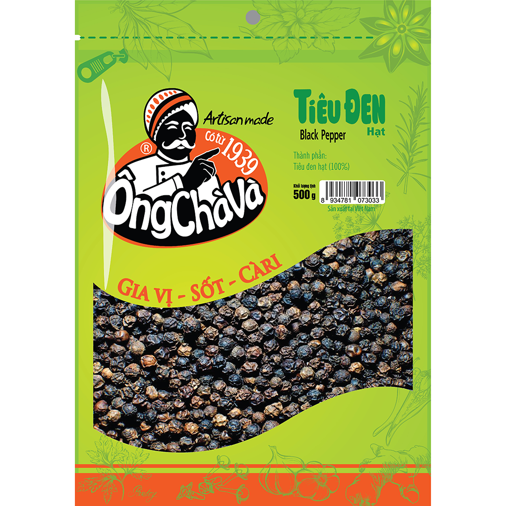  Tiêu Đen Hạt Ông Chà Và 500g 
