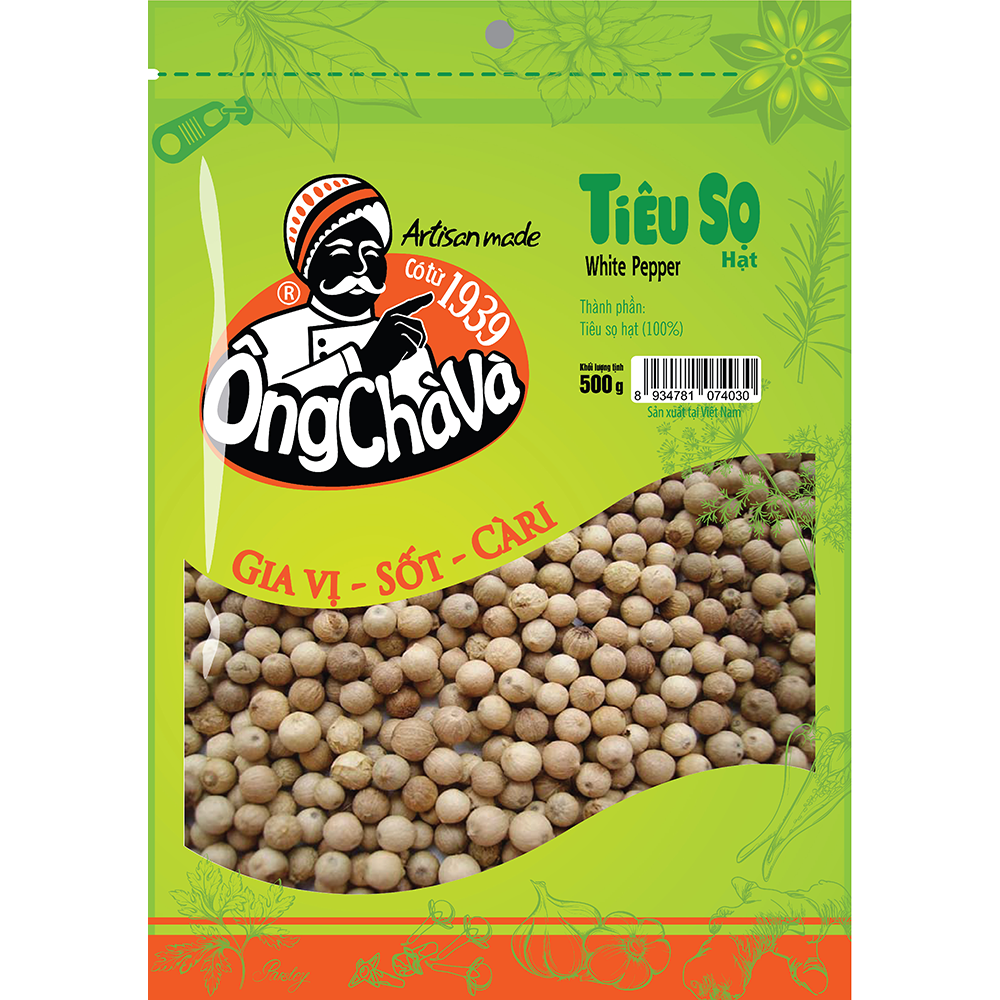  500g Whole White Pepper 