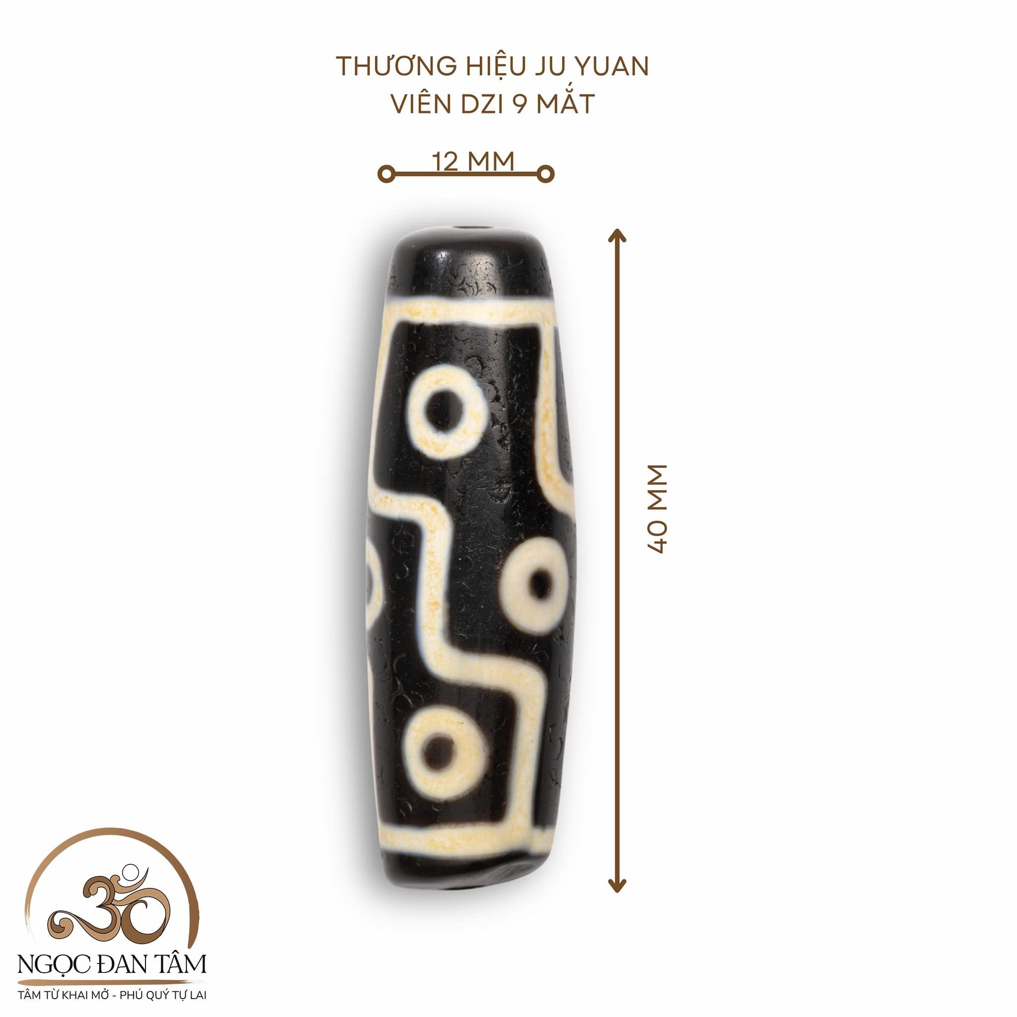  Dzi 9 Mắt 40x12mm 