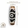  Dzi Hoa Sen Răng Cọp 3 Mắt 36x11mm 