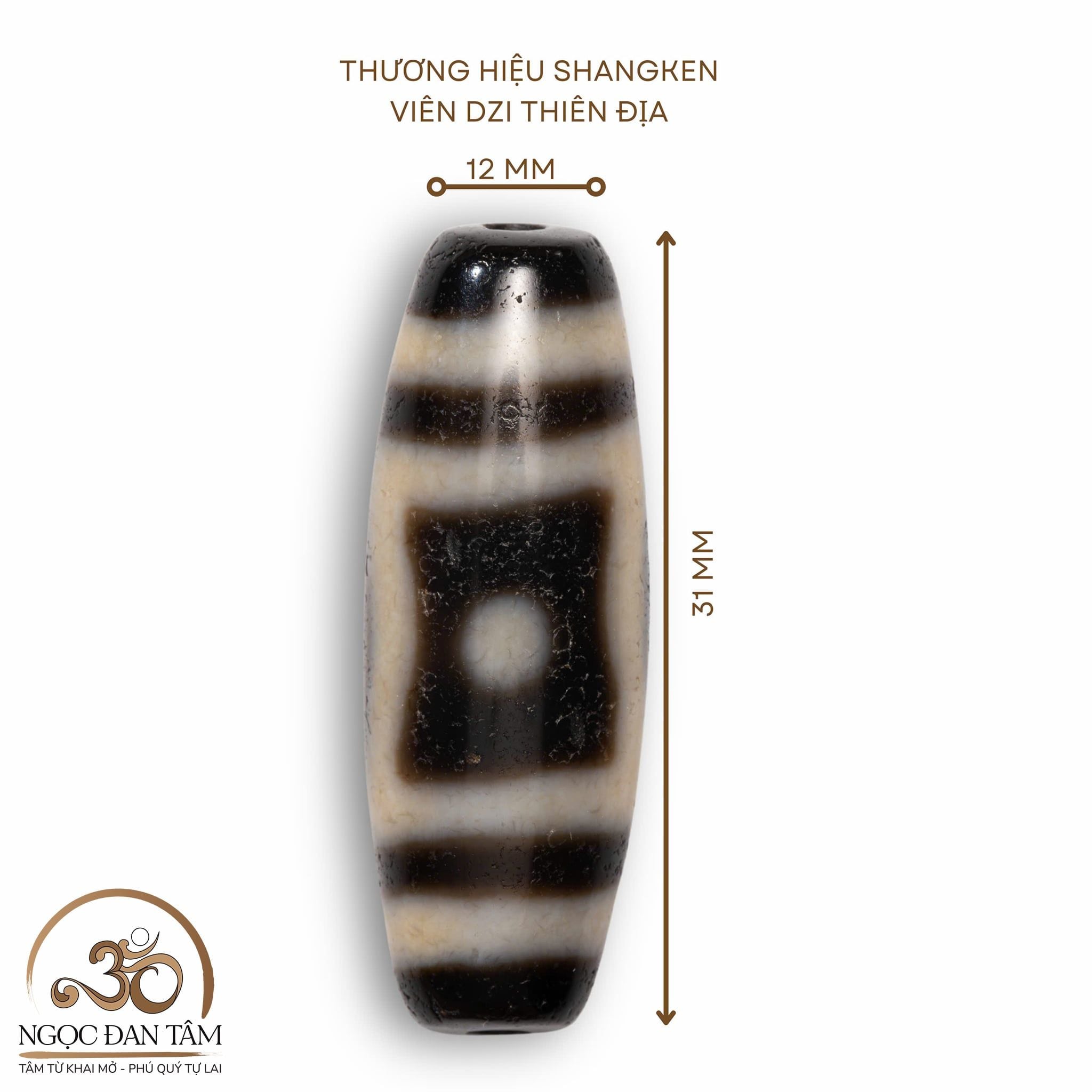  Dzi Thiên Địa 31x12mm 
