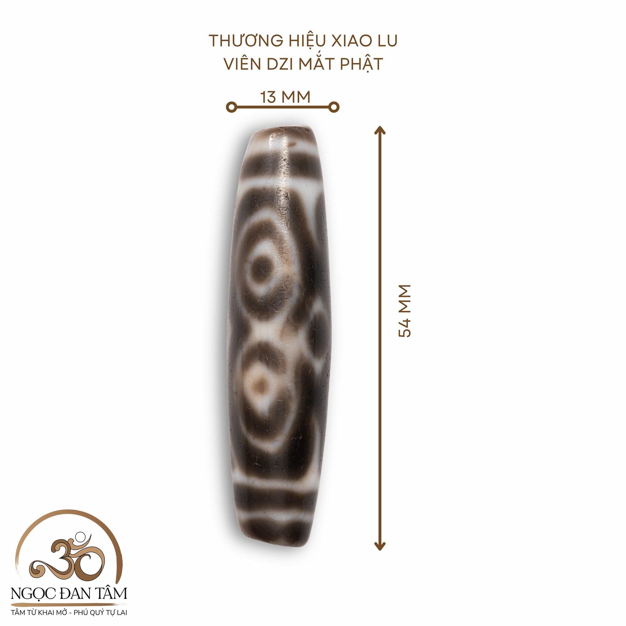  Dzi Mắt Phật 54x13mm ( New Dzi - Xiao Lu ) 