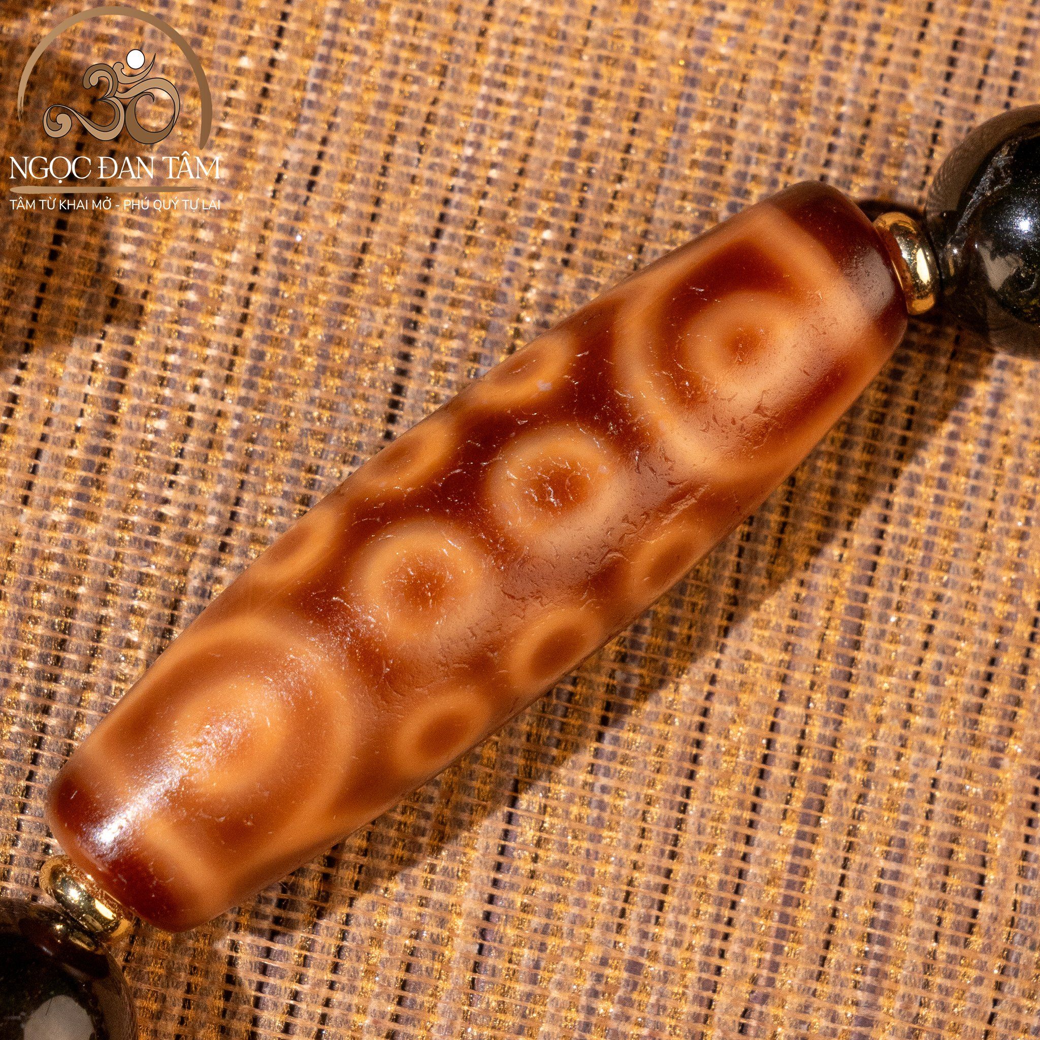  Vòng Tay Dzi 21 Mắt Phối Huyết Phách 