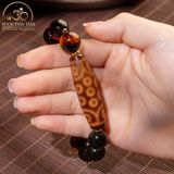  Vòng Tay Dzi 21 Mắt Phối Huyết Phách 
