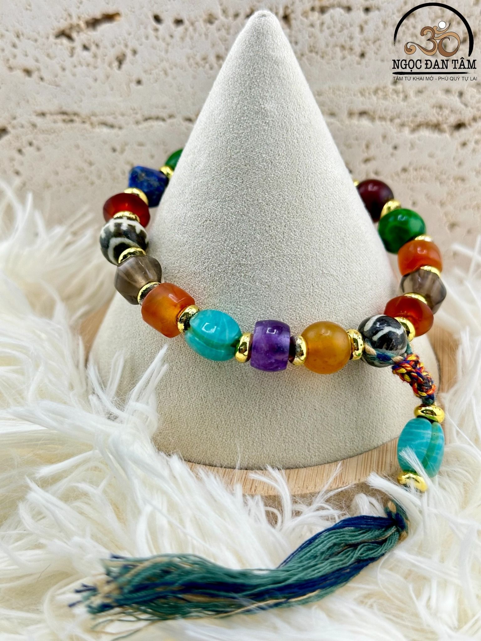  Vòng Tay Đá Lưu Ly Đa Sắc 