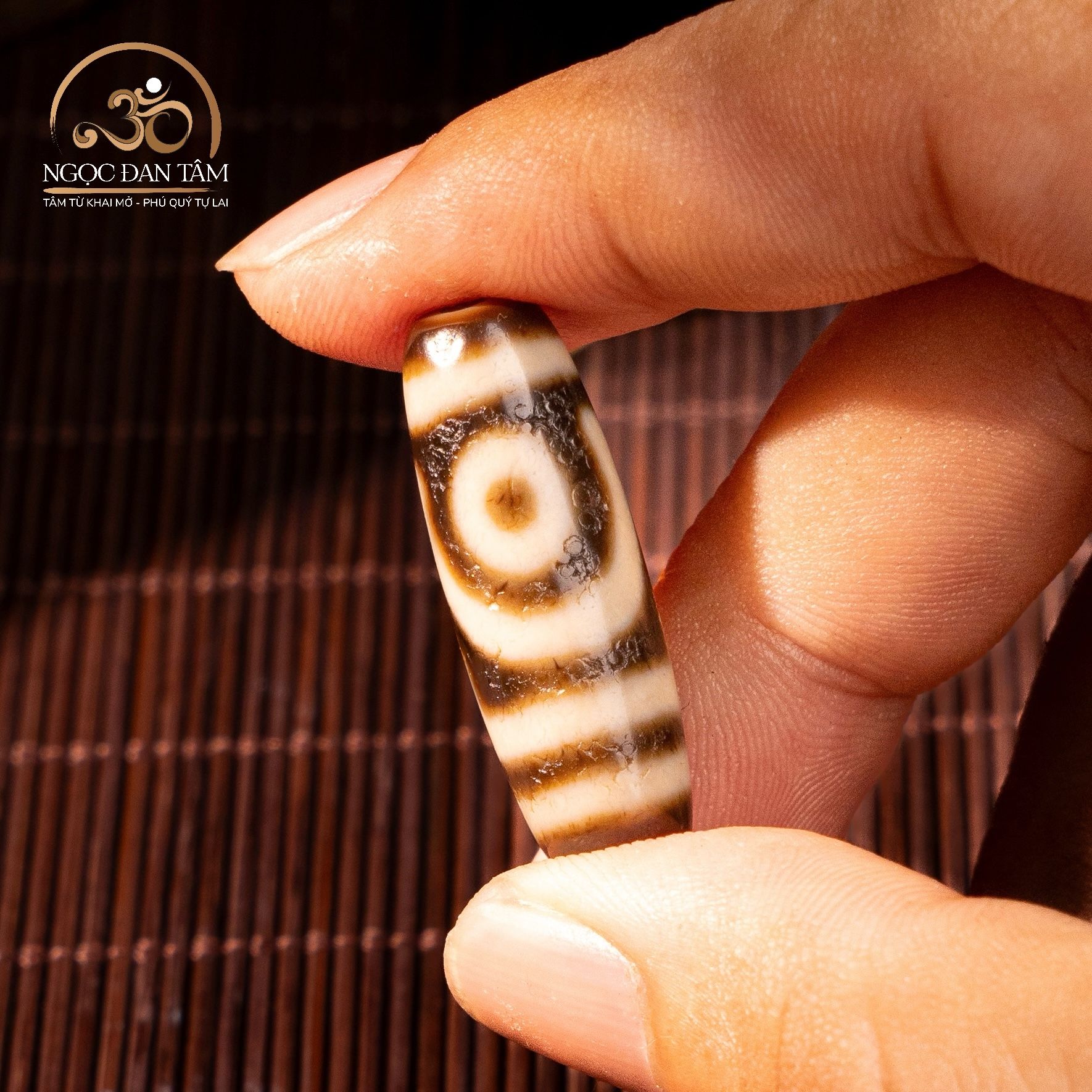  Dzi 2 mắt 29x10mm 