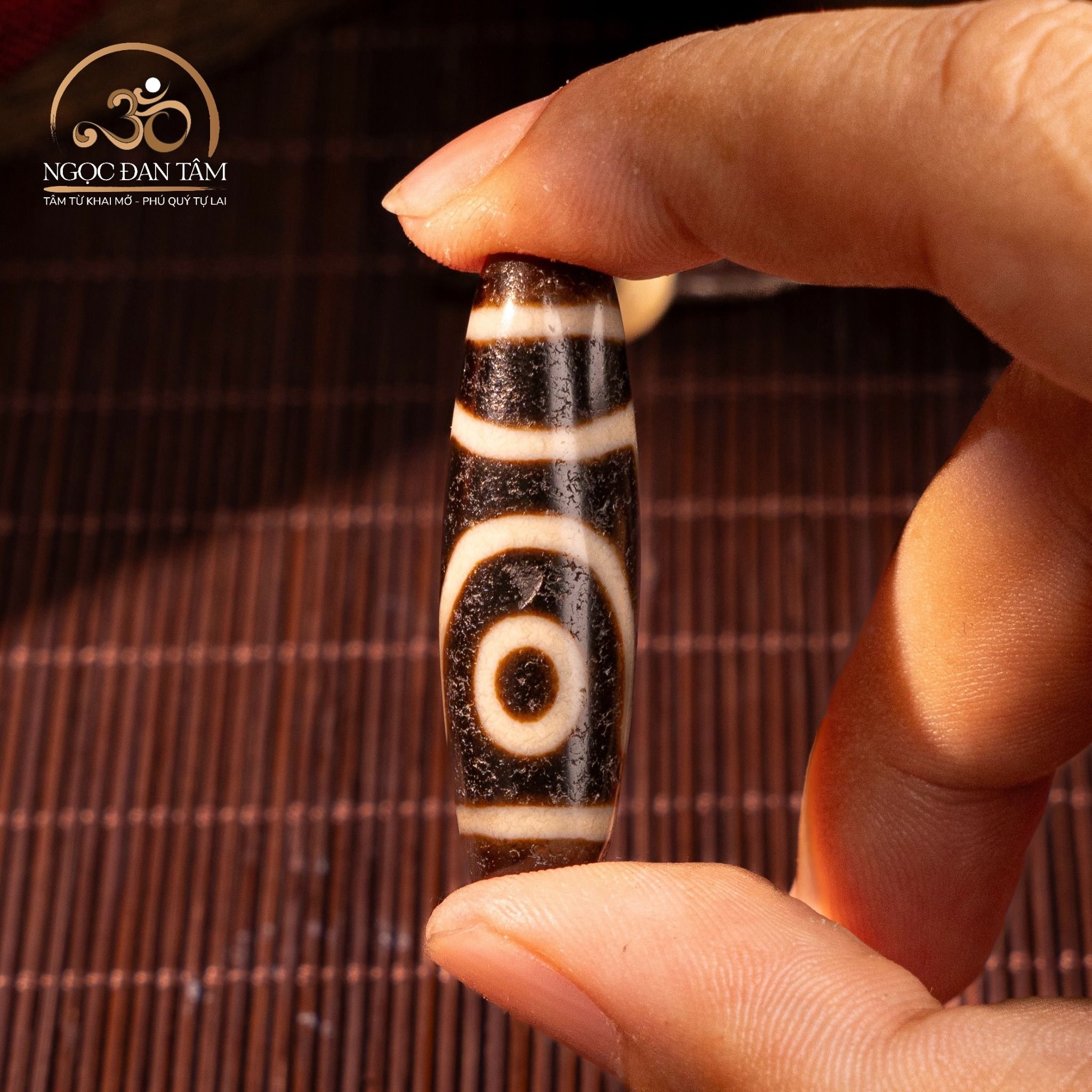 Dzi 2 mắt 39x12mm 