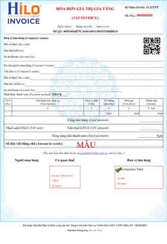  Đại Hải Thủy - Hóa đơn điện tử ngũ hành Hilo Invoice - HIN 300 - HIN 500 - HIN 1000 - HIN 5000 - HIN 10000 