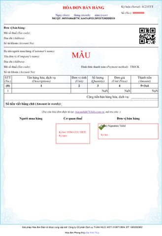  Đại Khê Thủy - Hóa đơn điện tử ngũ hành Hilo Invoice - HIN 300 - HIN 500 - HIN 1000 - HIN 5000 - HIN 10000 